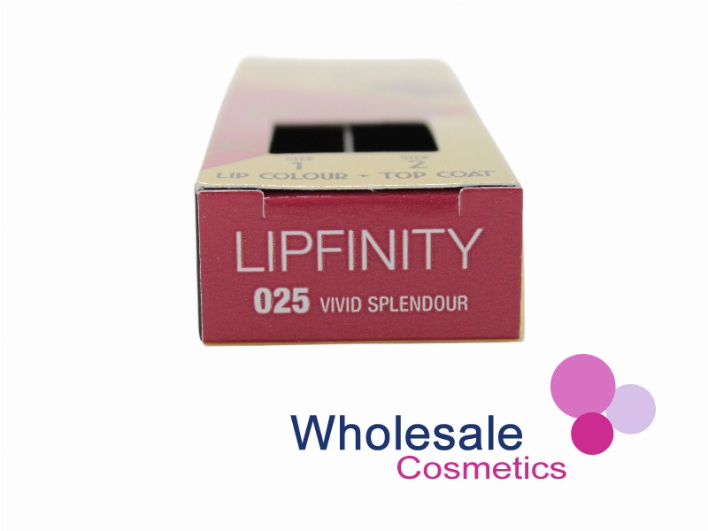 6 x Max Factor LipFinity 24H Gilded Edition Lip Colour - 025 VIVID SPLENDOUR
